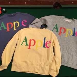 VINTAGE BOOTLEG APPLE CREWNECK SWEATSHIRTS PRINTED